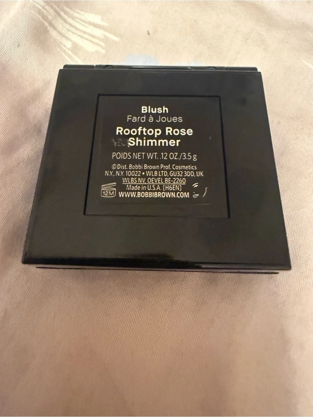 Bobbi Brown Single Blush Compact Rooftop Rose Shimmer Pink 0.12 oz / 3.5 g